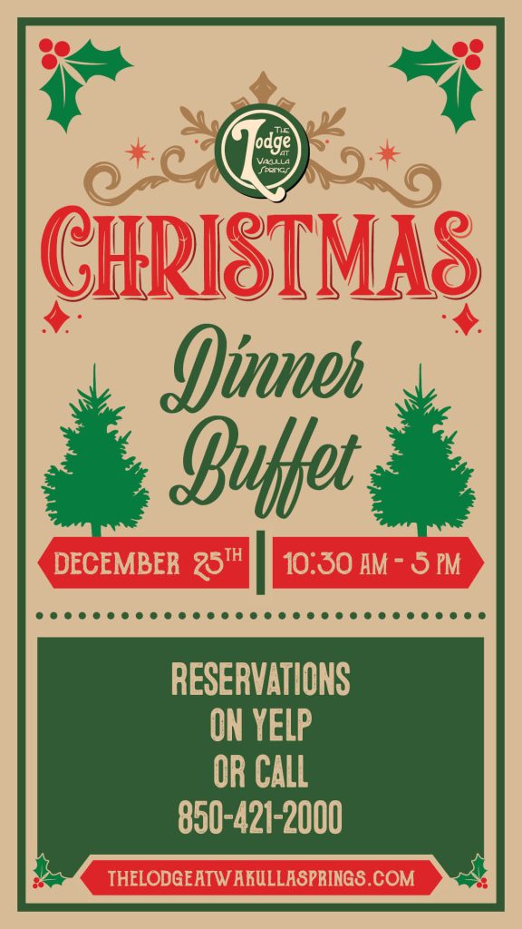 Christmas Day Buffet at The Lodge! The Lodge at Wakulla Springs